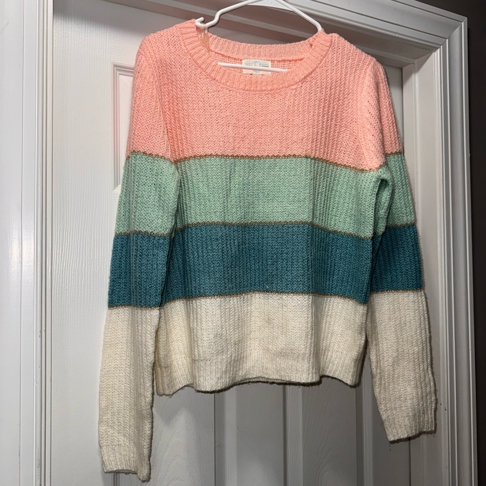 Colorful Striped Women's Sweater
